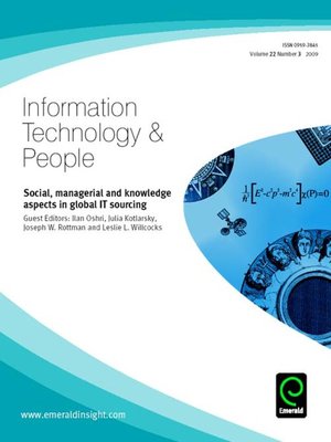 cover image of Information Technology & People, Volume 22, Issue 3